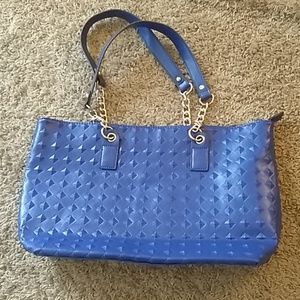 Blue tote bag